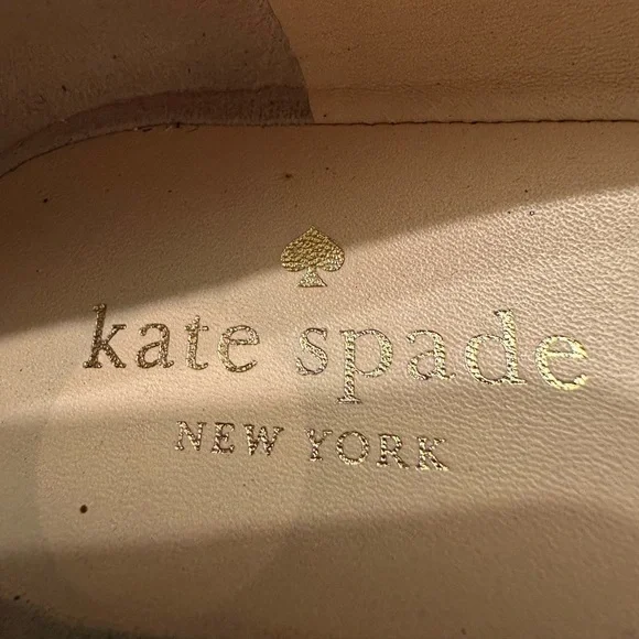 KATE SPADE Black Patent Leather ~ Size 8 ~ Women’s Slip On Flat Shoes With Bow - Picture 13 of 14